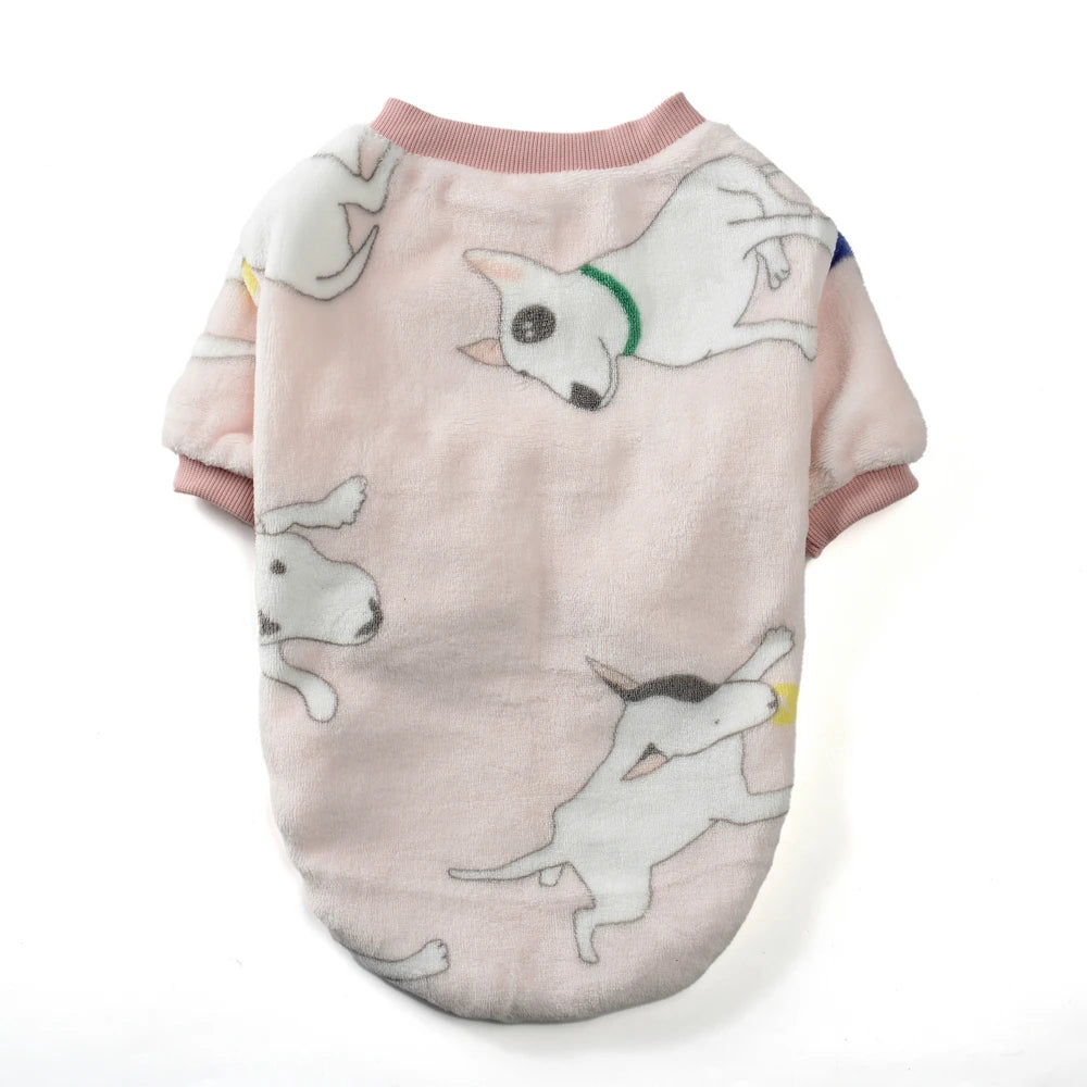 Pet Clothes Autumn Winter Warm Cat Dog Jacket For Small Medium Dogs Cats Outdoor Cows Print Kitty Puppy Schnauzer Pug Outfits