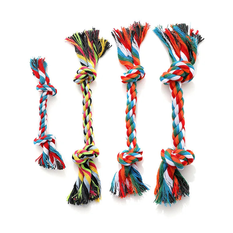 Dog Toy Pet Molar Bite-resistant Cotton Rope Knot for Small Dog Puppy Relieving Stuffy Cleaning Teeth Pet Chew Toys