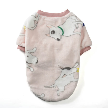 Pet Clothes Autumn Winter Warm Cat Dog Jacket For Small Medium Dogs Cats Outdoor Cows Print Kitty Puppy Schnauzer Pug Outfits