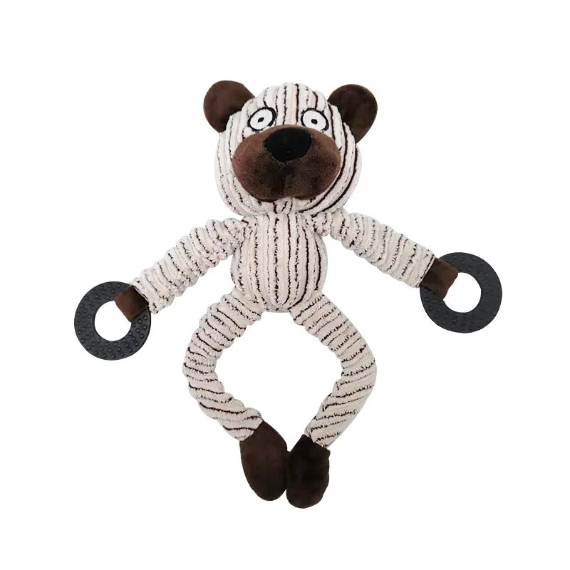 Donkey Dog Toys for Large Dogs Plush Stuffed Dog Toys for Aggressive Chewers Stuffed Dog Toys Durable Squeaky Puppy Chew Toys