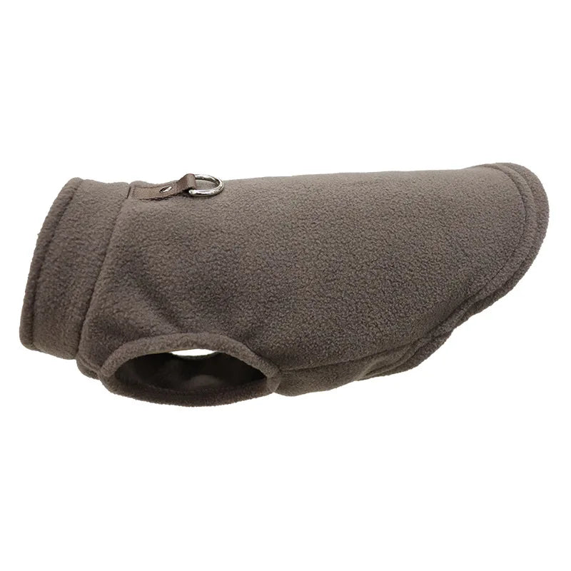 Dog Sweater Cat Fleece Vest Soft Dog Jacket with Leash D-Ring Winter Warm Coat Puppy Clothes for Dogs Cats Chihuahua Apparel