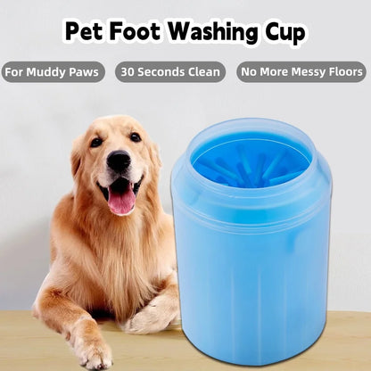 Soft Silicone Dog Paw Cleaner Cup Quick 30-Second Clean Portable Pet Foot Washer for Small Medium Large Dogs Muddy Paws