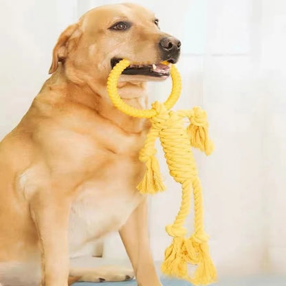 Pet dog dog toy resistant to gnashing teeth to relieve boredom, resistant to biting rope, biting rope Golden Retriever Samo Labrador big dog toy