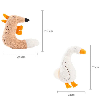 Plush Interactive Pet Toy Bite-resistant Squeak Dogs Cats Chew Toys Indoor Relieve Boredom Relaxing Kitten Entertainment Play