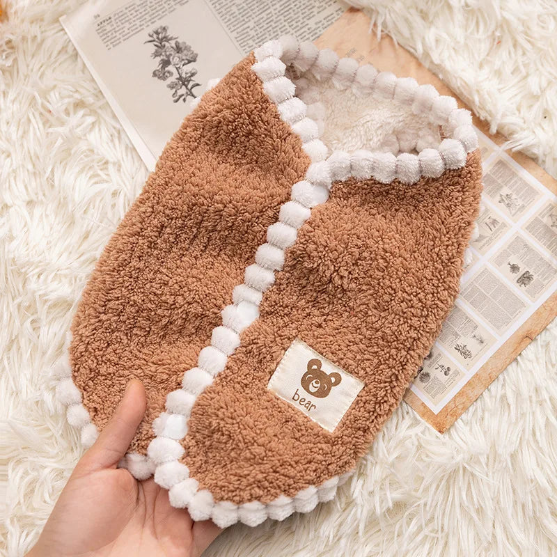 Winter Dog Clothes Cute Dog Jacket Coat with D-Ring Soft Fleece Warm Vest for Dogs Cats Puppy Sweater Dachshund Pet Vest Coat