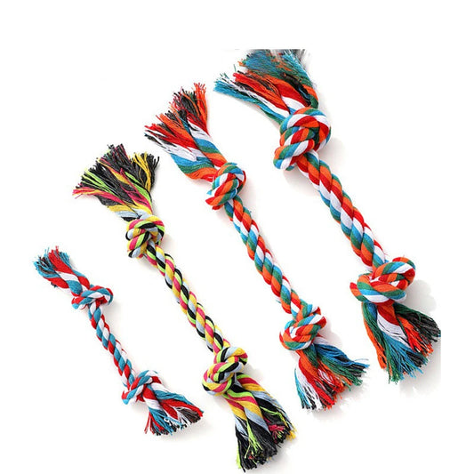 Dog Toy Pet Molar Bite-resistant Cotton Rope Knot for Small Dog Puppy Relieving Stuffy Cleaning Teeth Pet Chew Toys