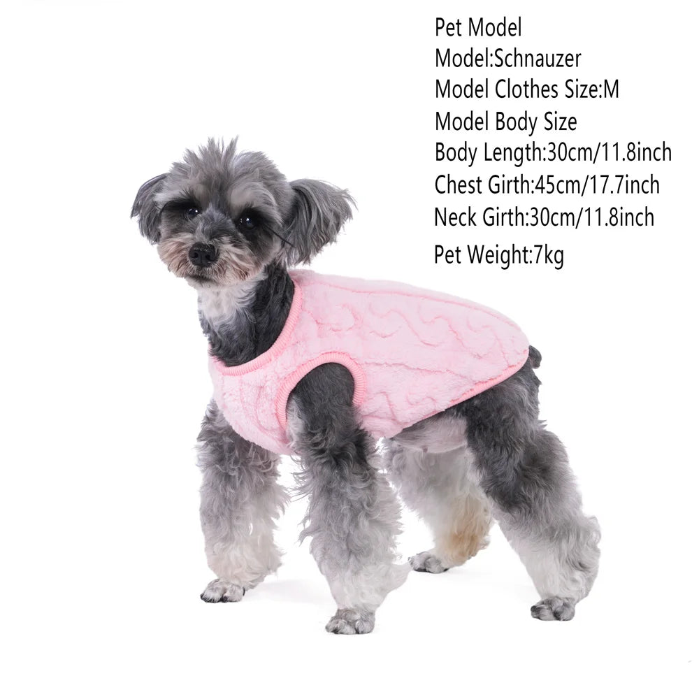 Dog Cozy Clothes Vest Pet Dog Jacket Coat for Small Medium Dogs Cats Winter Windproof Soft Fleece Clothing Chihuahua Costumes