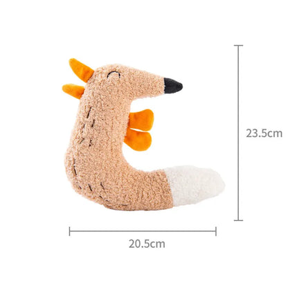 Plush Interactive Pet Toy Bite-resistant Squeak Dogs Cats Chew Toys Indoor Relieve Boredom Relaxing Kitten Entertainment Play