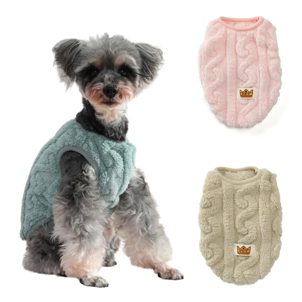 Dog Cozy Clothes Vest Pet Dog Jacket Coat for Small Medium Dogs Cats Winter Windproof Soft Fleece Clothing Chihuahua Costumes