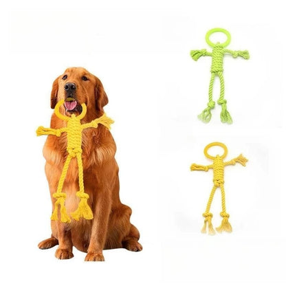 Pet dog dog toy resistant to gnashing teeth to relieve boredom, resistant to biting rope, biting rope Golden Retriever Samo Labrador big dog toy