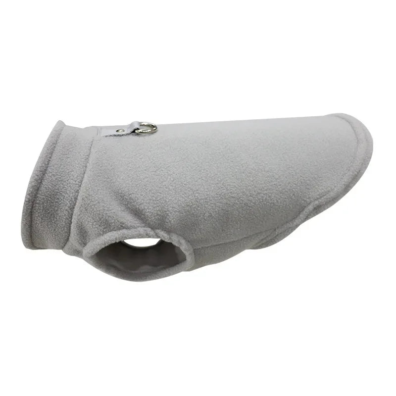 Dog Sweater Cat Fleece Vest Soft Dog Jacket with Leash D-Ring Winter Warm Coat Puppy Clothes for Dogs Cats Chihuahua Apparel