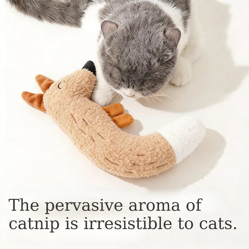 Plush Interactive Pet Toy Bite-resistant Squeak Dogs Cats Chew Toys Indoor Relieve Boredom Relaxing Kitten Entertainment Play