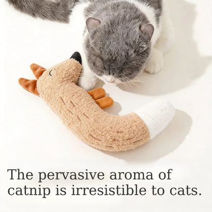 Plush Interactive Pet Toy Bite-resistant Squeak Dogs Cats Chew Toys Indoor Relieve Boredom Relaxing Kitten Entertainment Play