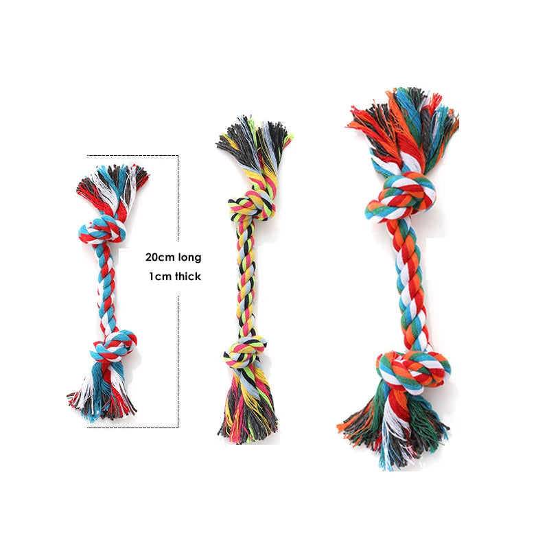 Dog Toy Pet Molar Bite-resistant Cotton Rope Knot for Small Dog Puppy Relieving Stuffy Cleaning Teeth Pet Chew Toys