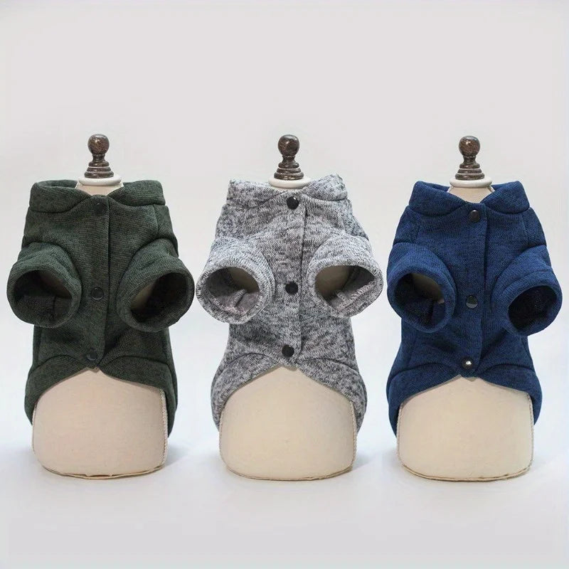 Cat Dog Costume for Medium Dog Cat, Cute Fish Bone Soft Knit Dog Vest, Autumn Warm Dog Jacket, Pet Supplies Windproof Pomeranian