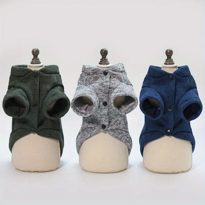 Cat Dog Costume for Medium Dog Cat, Cute Fish Bone Soft Knit Dog Vest, Autumn Warm Dog Jacket, Pet Supplies Windproof Pomeranian