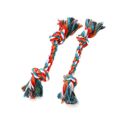 Dog Toy Pet Molar Bite-resistant Cotton Rope Knot for Small Dog Puppy Relieving Stuffy Cleaning Teeth Pet Chew Toys